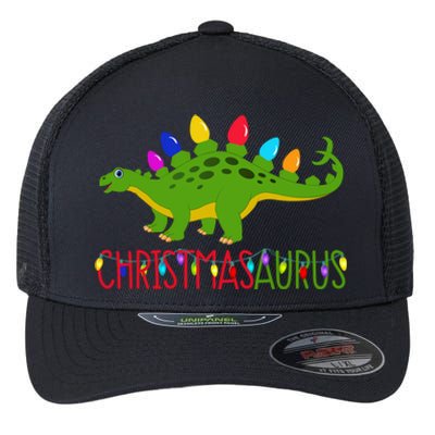 Christmas Dinosaur Christmasaurus Cute Tree Rex Dino Saurus Gift Flexfit Unipanel Trucker Cap