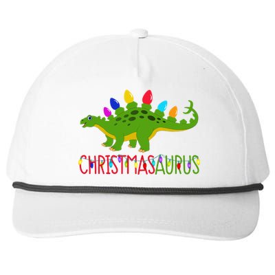 Christmas Dinosaur Christmasaurus Cute Tree Rex Dino Saurus Gift Snapback Five-Panel Rope Hat