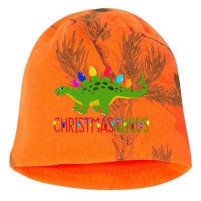 Christmas Dinosaur Christmasaurus Cute Tree Rex Dino Saurus Gift Kati - Camo Knit Beanie