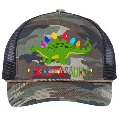 Christmas Dinosaur Christmasaurus Cute Tree Rex Dino Saurus Gift Retro Rope Trucker Hat Cap