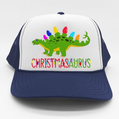 Christmas Dinosaur Christmasaurus Cute Tree Rex Dino Saurus Gift Trucker Hat