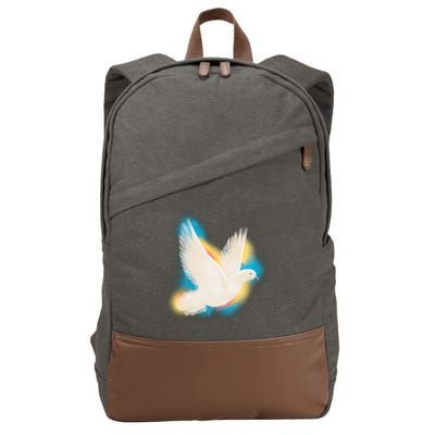 Colorful Dove Cotton Canvas Backpack