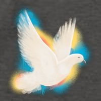 Colorful Dove Vector Backpack