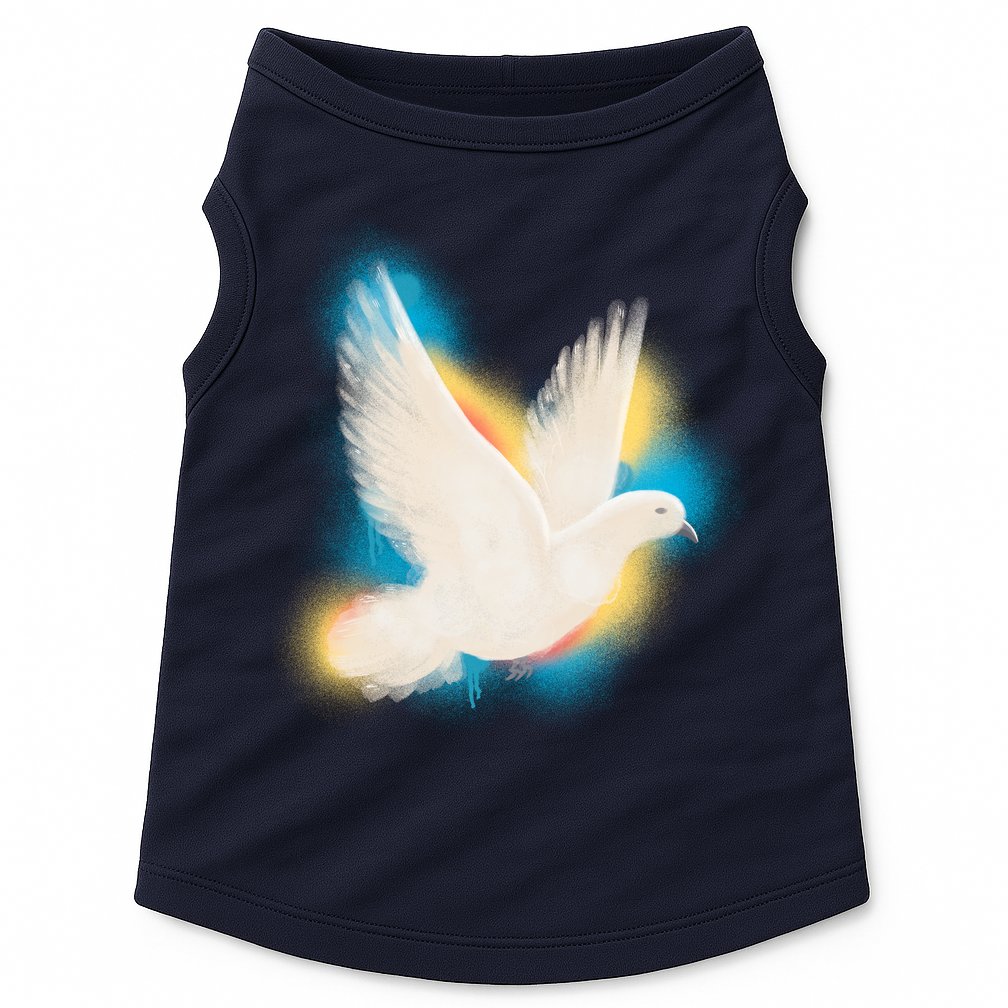 Colorful Dove Doggie Tank