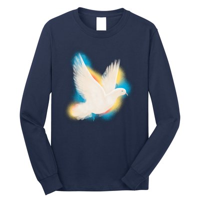 Colorful Dove Long Sleeve Shirt