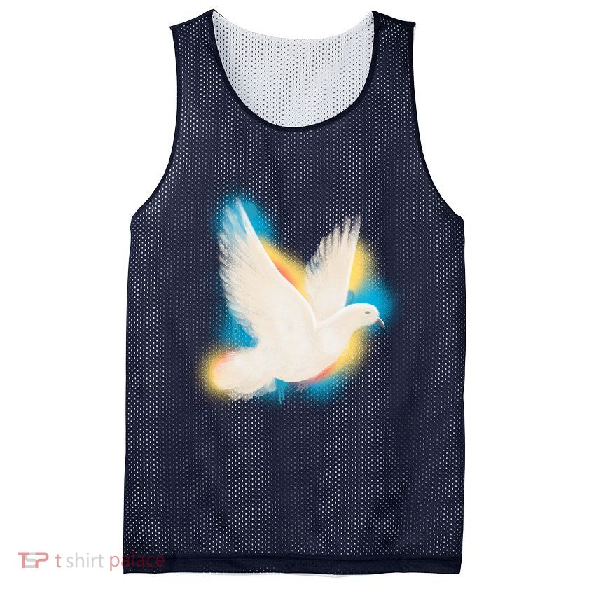 Colorful Dove Mesh Reversible Basketball Jersey Tank