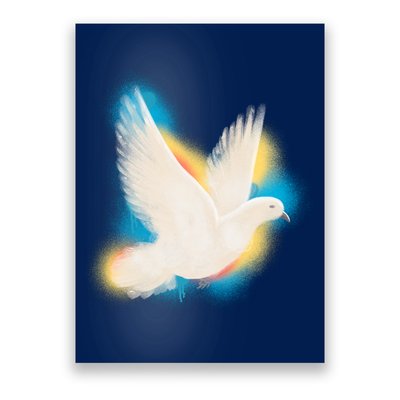 Colorful Dove Poster