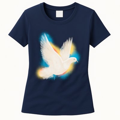 Colorful Dove Womens T-Shirt