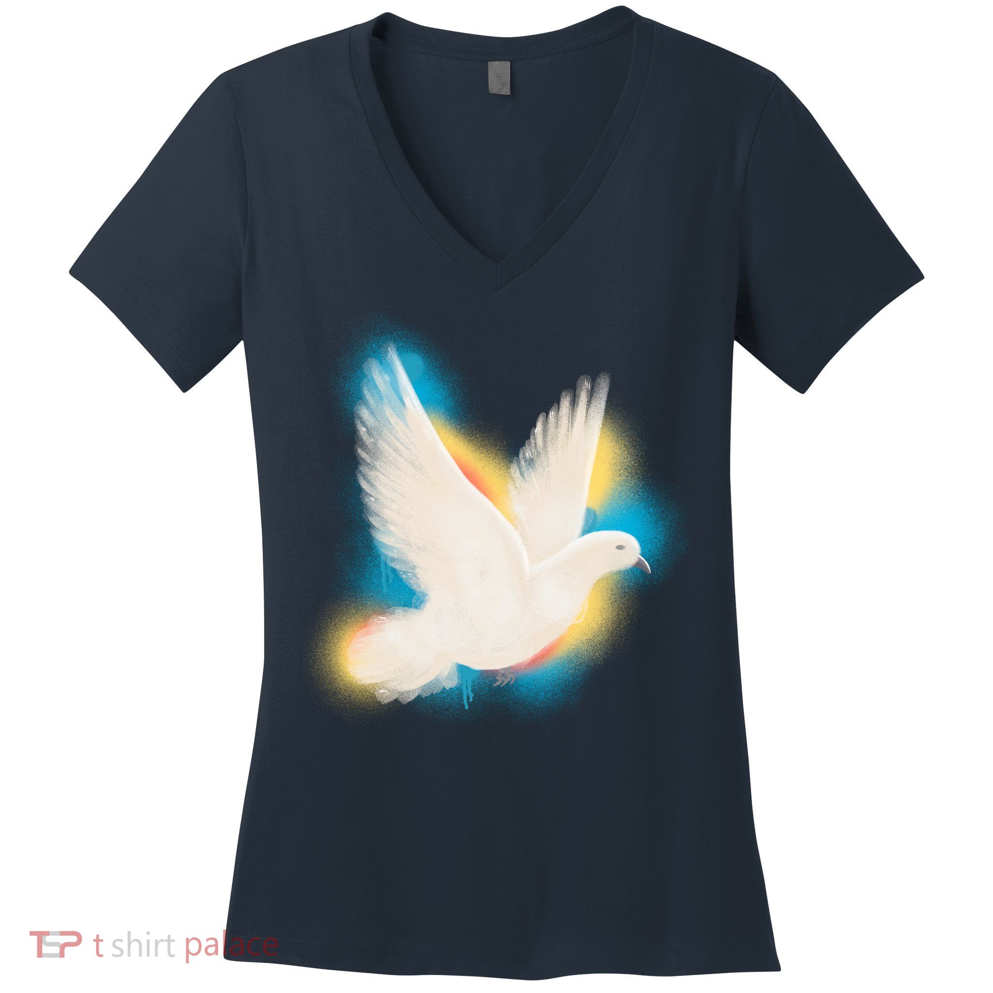 Colorful Dove Women's V-Neck T-Shirt