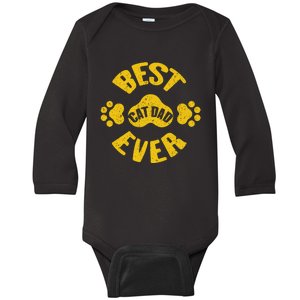 Cat Dad Baby Long Sleeve Bodysuit