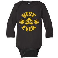 Cat Dad Baby Long Sleeve Bodysuit