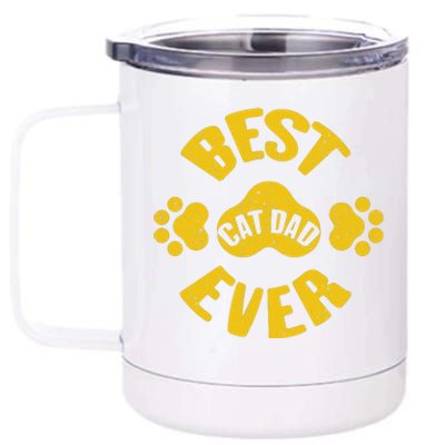 Cat Dad 12 oz Stainless Steel Tumbler Cup