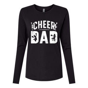 Cheer Dad Cheerleading Dad Of A Cheerleader Father Womens Cotton Relaxed Long Sleeve T-Shirt