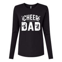 Cheer Dad Cheerleading Dad Of A Cheerleader Father Womens Cotton Relaxed Long Sleeve T-Shirt