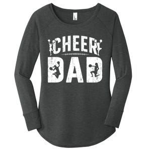 Cheer Dad Cheerleading Dad Of A Cheerleader Father Women's Perfect Tri Tunic Long Sleeve Shirt