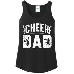 Cheer Dad Cheerleading Dad Of A Cheerleader Father Ladies Essential Tank