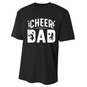 Cheer Dad Cheerleading Dad Of A Cheerleader Father Performance Sprint T-Shirt