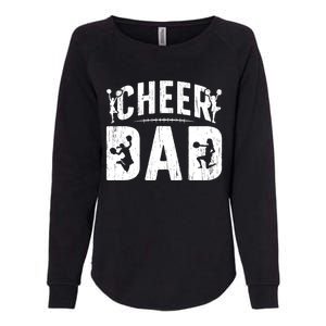 Cheer Dad Cheerleading Dad Of A Cheerleader Father Womens California Wash Sweatshirt