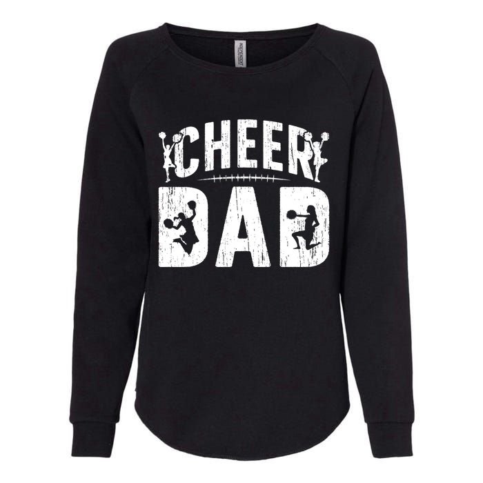 Cheer Dad Cheerleading Dad Of A Cheerleader Father Womens California Wash Sweatshirt