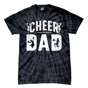 Cheer Dad Cheerleading Dad Of A Cheerleader Father Tie-Dye T-Shirt