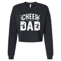 Cheer Dad Cheerleading Dad Of A Cheerleader Father Cropped Pullover Crew