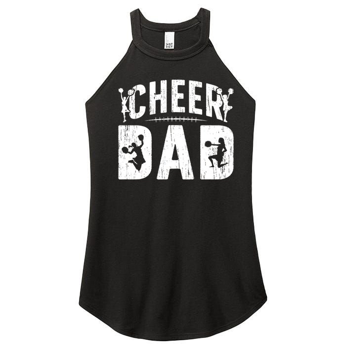 Cheer Dad Cheerleading Dad Of A Cheerleader Father Women's Perfect Tri Rocker Tank