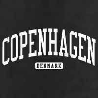 Copenhagen Denmark College University Style 7 Panel Mesh Trucker Snapback Hat