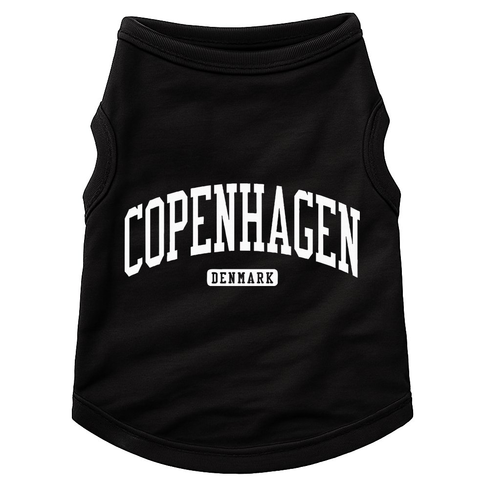 Copenhagen Denmark College University Style Doggie Tank