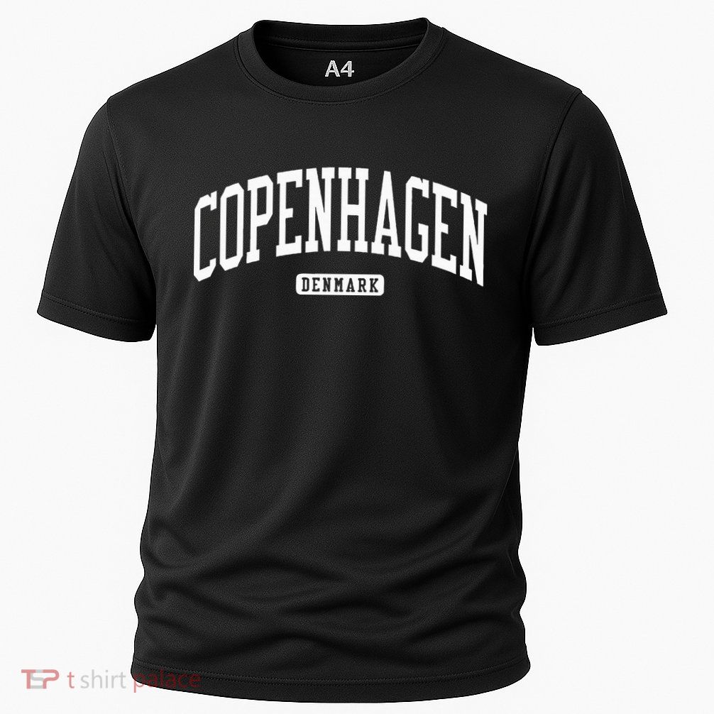 Copenhagen Denmark College University Style Performance Shirt