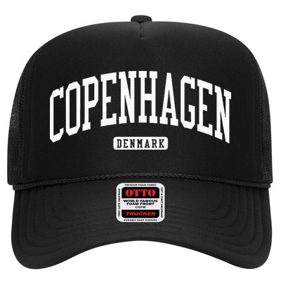 Copenhagen Denmark College University Style Trucker Hat