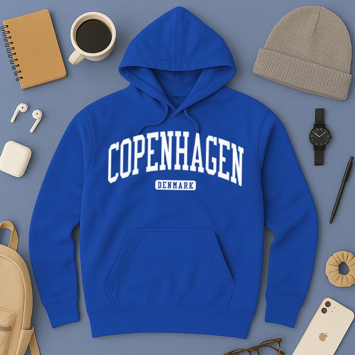 Copenhagen Denmark College University Style Hoodie