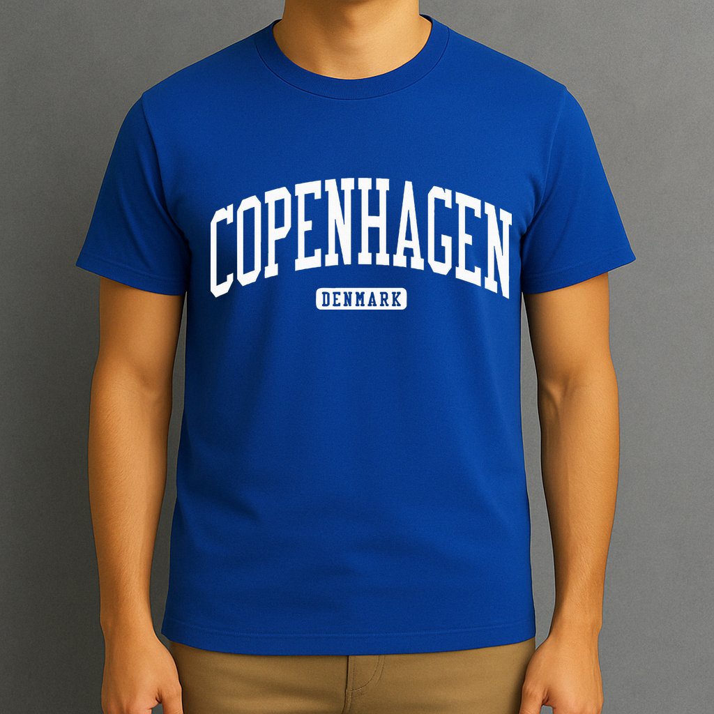 Copenhagen Denmark College University Style T-Shirt