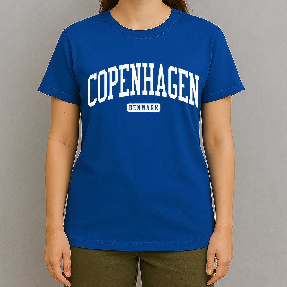 Copenhagen Denmark College University Style T-Shirt