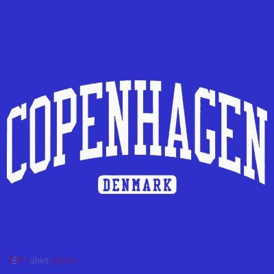 Copenhagen Denmark College University Style T-Shirt
