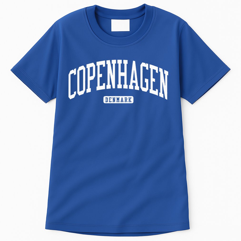 Copenhagen Denmark College University Style Tall T-Shirt