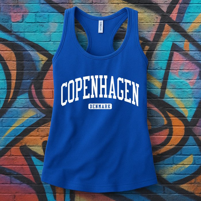 Copenhagen Denmark College University Style Womens Tank Top