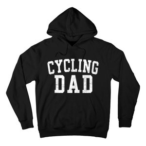 Cycling Dad Classic Bold Font FatherS Day Daddy Hoodie