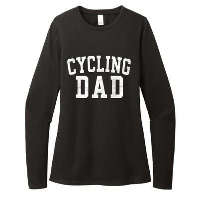 Cycling Dad Classic Bold Font FatherS Day Daddy Womens CVC Long Sleeve Shirt