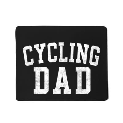 Cycling Dad Classic Bold Font FatherS Day Daddy Mousepad