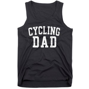 Cycling Dad Classic Bold Font FatherS Day Daddy Tank Top