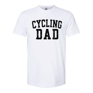 Cycling Dad Classic Bold Font FatherS Day Daddy Softstyle CVC T-Shirt