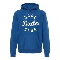 Cool Dads Club Vintage Dad Retro Fathers Day Costume Funny Gift Premium Hoodie