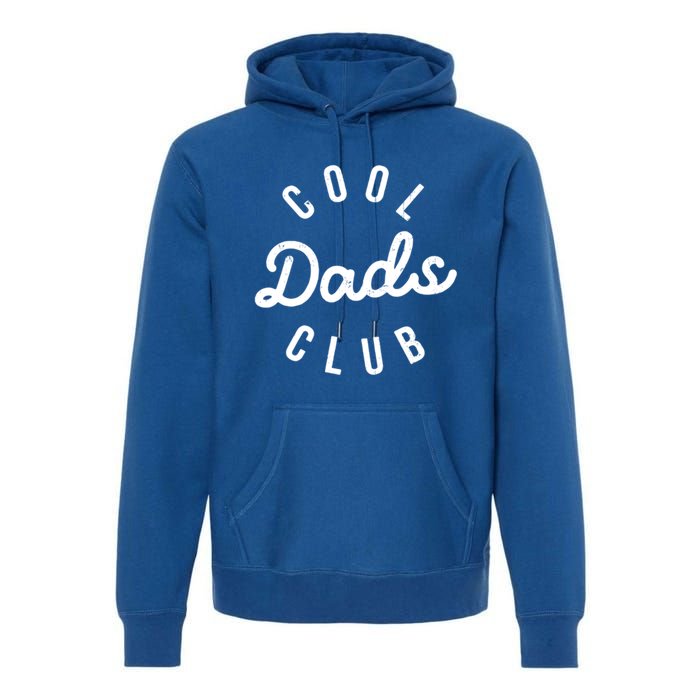 Cool Dads Club Vintage Dad Retro Fathers Day Costume Funny Gift Premium Hoodie