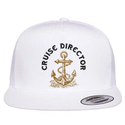 Cruise Director Cruising Cruise Ship Flat Bill Trucker Hat