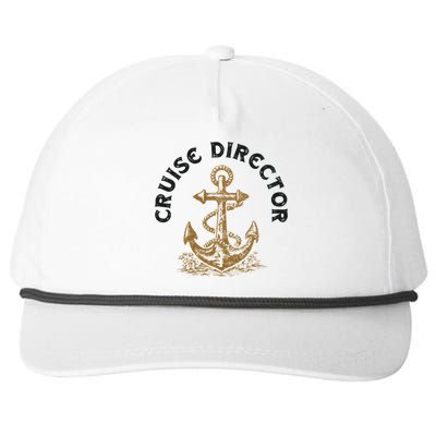 Cruise Director Cruising Cruise Ship Snapback Five-Panel Rope Hat