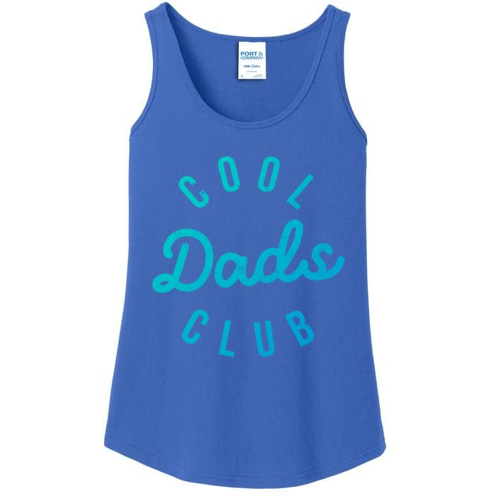 Cool Dads Club Vintage Dad Retro Fathers Day Costume Funny Gift Ladies Essential Tank