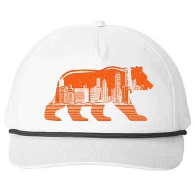 Chicago Downtown City Skyline Illinois Pride Cute Gift Snapback Five-Panel Rope Hat