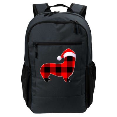 Corgi Dog Christmas Buffalo Plaid Funny Xmas Santa Hat Gift Daily Commute Backpack