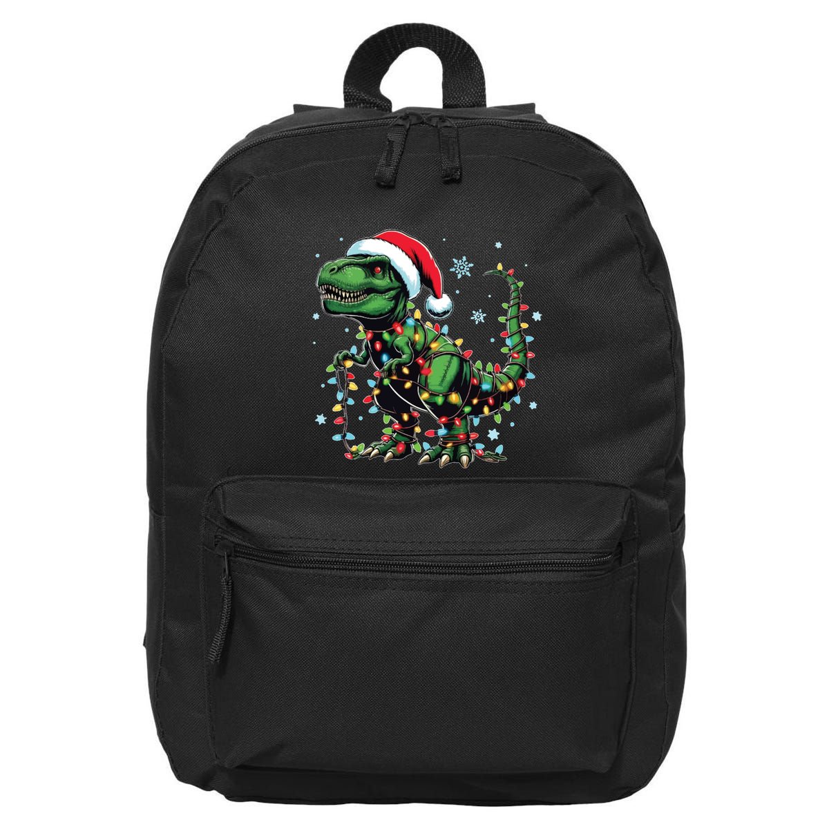 Christmas Dinosaur Christmas Trex Christmas Dino 16 in Basic Backpack