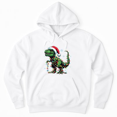 Christmas Dinosaur Christmas Trex Christmas Dino Hoodie